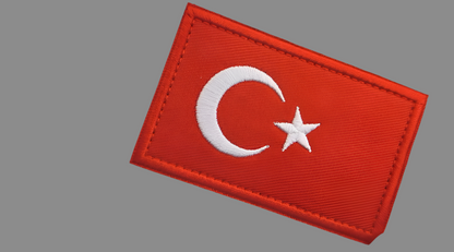 Türkei Flagge Patch mit Klett
