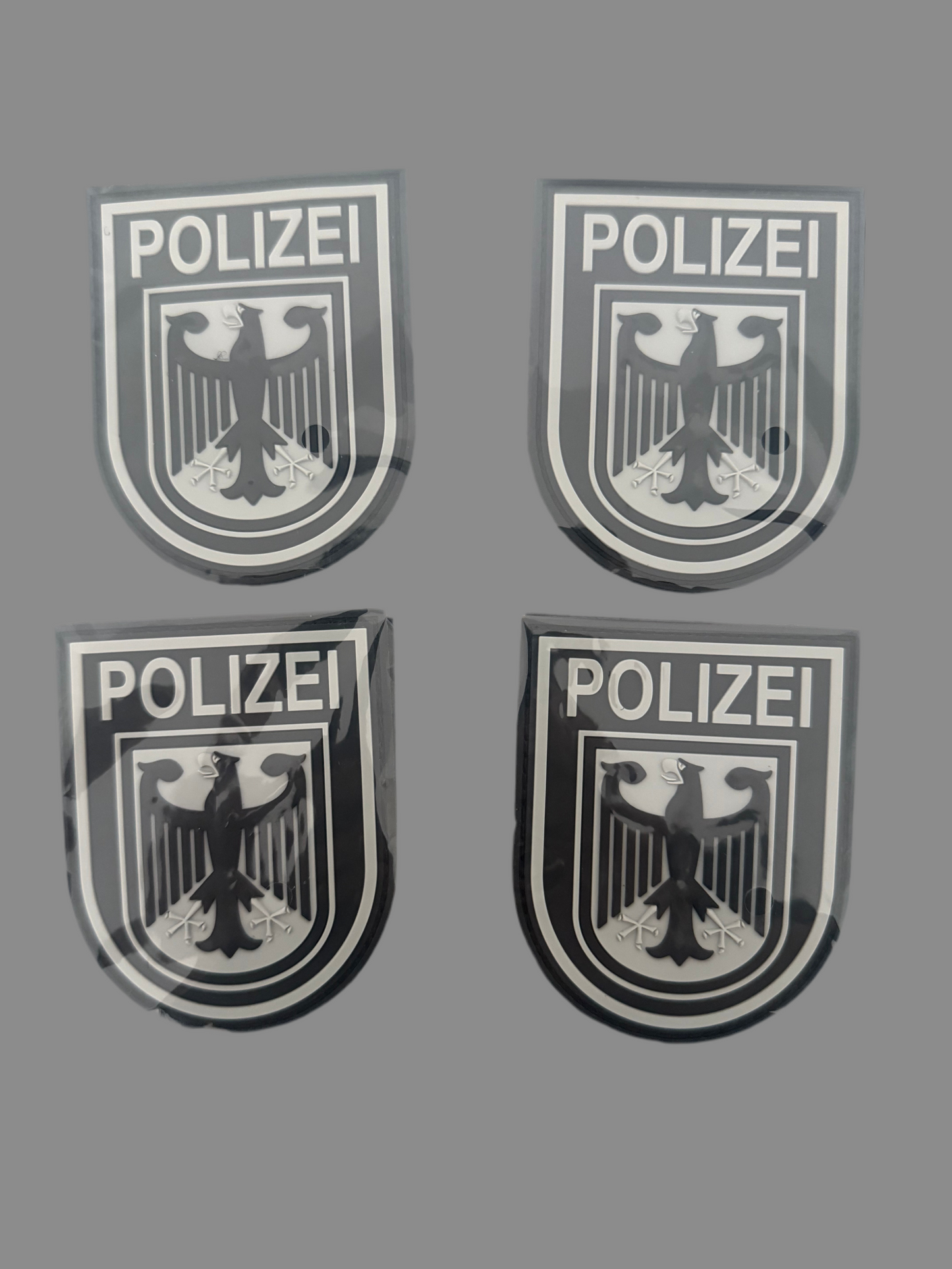 4 x POLIZEI 3D PVC PATCH