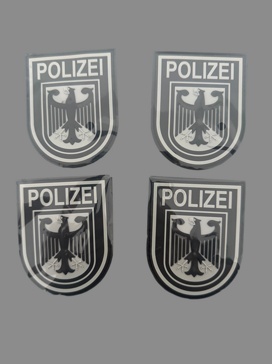 4 x POLIZEI 3D PVC PATCH