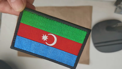 Azerbaidschan Flagge Patch mit Klett